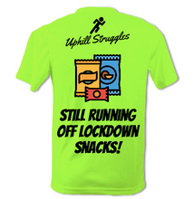 Load image into Gallery viewer, Still Running Off Lockdown Snacks Mens Tee