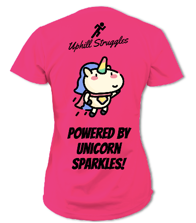 Powered by Unicorn Sparkles Womens Tee