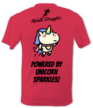 Load image into Gallery viewer, Powered by Unicorn Sparkles Childrens Tee