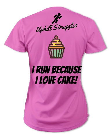 I Run Because I Love Cake Womens tee