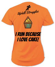 Load image into Gallery viewer, I Run Because I Love Cake Womens tee