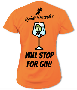 Will Stop for Gin Womens Tee