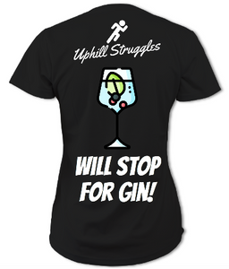 Will Stop for Gin Womens Tee