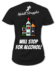 Load image into Gallery viewer, Will Stop For Alcohol Womens Tee