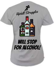 Load image into Gallery viewer, Will Stop For Alcohol Womens Tee