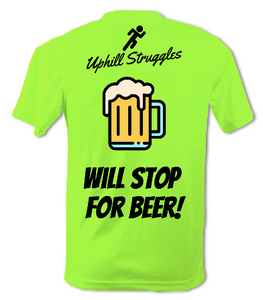 Will Stop For Beer Mens Tee