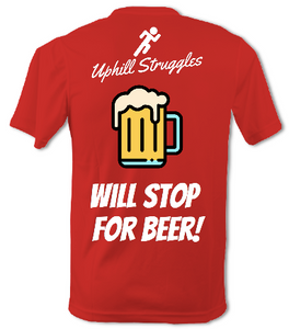 Will Stop For Beer Mens Tee