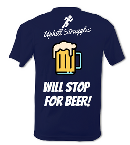 Will Stop For Beer Mens Tee