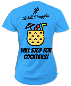 Will Stop For Cocktails Womens Tee