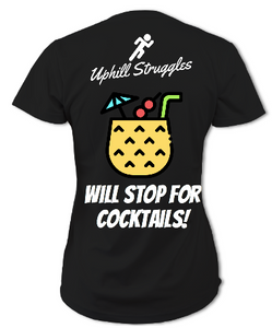 Will Stop For Cocktails Womens Tee