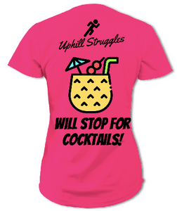 Will Stop For Cocktails Womens Tee