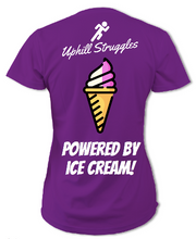 Load image into Gallery viewer, Powered by Ice Cream Womens Tee