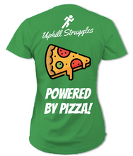 Load image into Gallery viewer, Powered by Pizza Womens Tee