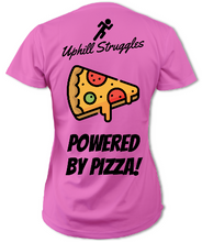 Load image into Gallery viewer, Powered by Pizza Womens Tee