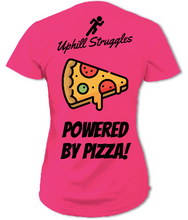 Load image into Gallery viewer, Powered by Pizza Womens Tee