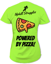 Load image into Gallery viewer, Powered by Pizza Womens Tee