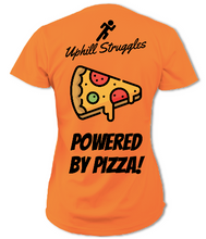 Load image into Gallery viewer, Powered by Pizza Womens Tee