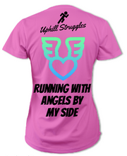 Load image into Gallery viewer, Running With Angels By My Side Womens Tee