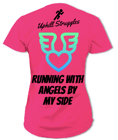 Running With Angels By My Side Womens Tee