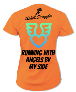 Running With Angels By My Side Womens Tee