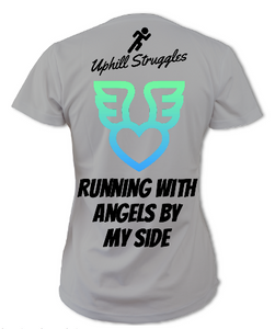 Running With Angels By My Side Womens Tee