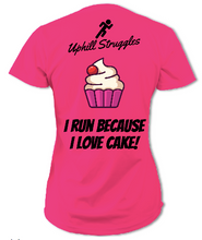 Load image into Gallery viewer, I Run Because I Love Cake Womens tee (SS 2021)