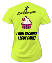 Load image into Gallery viewer, I Run Because I Love Cake Womens tee (SS 2021)