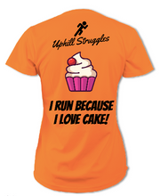 Load image into Gallery viewer, I Run Because I Love Cake Womens tee (SS 2021)