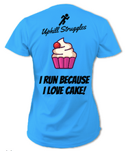 Load image into Gallery viewer, I Run Because I Love Cake Womens tee (SS 2021)