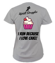 Load image into Gallery viewer, I Run Because I Love Cake Womens tee (SS 2021)