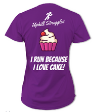 Load image into Gallery viewer, I Run Because I Love Cake Womens tee (SS 2021)