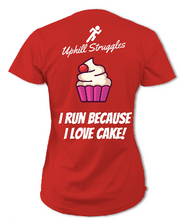 Load image into Gallery viewer, I Run Because I Love Cake Womens tee (SS 2021)