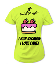 Load image into Gallery viewer, I Run Because I Love Cake Womens Tee (SS2022)