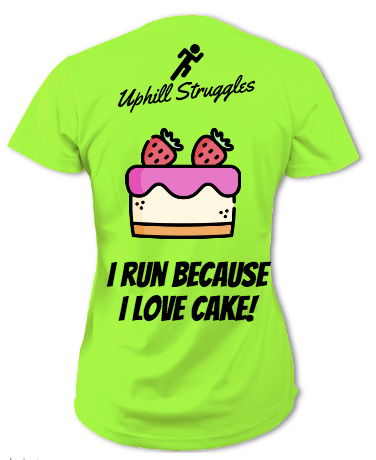 I Run Because I Love Cake Womens Tee (SS2022)