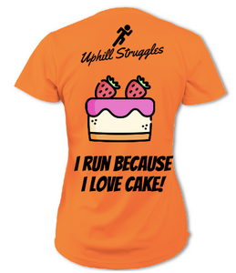 I Run Because I Love Cake Womens Tee (SS2022)