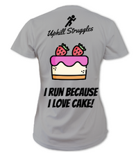 Load image into Gallery viewer, I Run Because I Love Cake Womens Tee (SS2022)