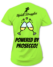 Load image into Gallery viewer, Powered by Prosecco Womens tee (SS 2022)