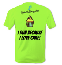 Load image into Gallery viewer, I Run Because I Love Cake Mens Tee