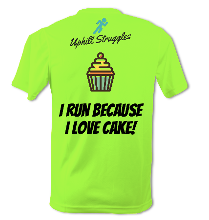 I Run Because I Love Cake Mens Tee