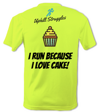 Load image into Gallery viewer, I Run Because I Love Cake Mens Tee