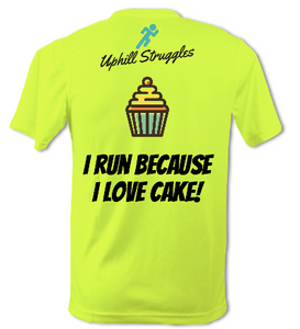 I Run Because I Love Cake Mens Tee