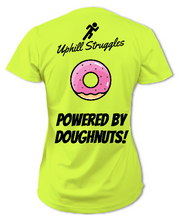 Load image into Gallery viewer, Powered by Doughnuts Womens Tee