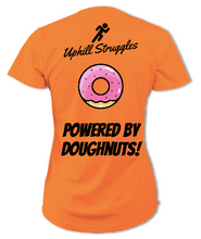 Load image into Gallery viewer, Powered by Doughnuts Womens Tee