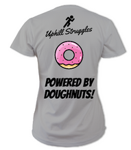 Load image into Gallery viewer, Powered by Doughnuts Womens Tee