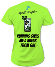 Load image into Gallery viewer, Running Gives Me A Break From Gin Womens Tee