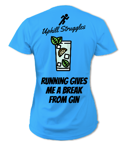 Running Gives Me A Break From Gin Womens Tee