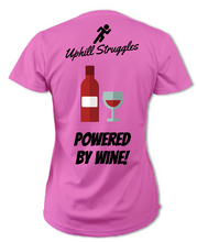 Load image into Gallery viewer, Powered By Wine! Womens Tee