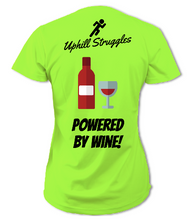 Load image into Gallery viewer, Powered By Wine! Womens Tee