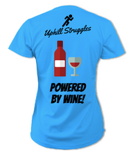 Load image into Gallery viewer, Powered By Wine! Womens Tee