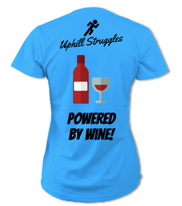 Powered By Wine! Womens Tee
